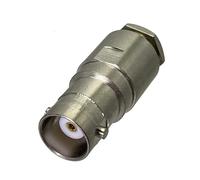 Conector BNC hembra, abrazadera RG58 RG142 LMR195 RG400, Cable recto, adaptador Coaxial RF, terminales de Cable, 1 ud.
