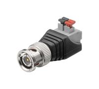 Conector BNC Push-down fijación de abrazadera 76750/10 piezas