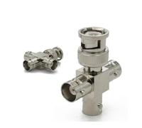 Conector BNC Q9 a macho hembra, adaptador RF, ángulo recto, tipo T, 3 vías, 4 vías, divisor, 2x dobles, 3+4 tipos(Type9,1PCS)