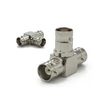 Conector BNC Q9 a macho hembra, adaptador RF, ángulo recto, tipo T, 3 vías, 4 vías, divisor, 2x dobles, 3+4 tipos(Type7,1PCS)