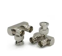 Conector BNC Q9 a macho hembra, adaptador RF, ángulo recto, tipo T, 3 vías, 4 vías, divisor, 2x dobles, 3+4 tipos(Type8,1PCS)
