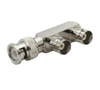 Conector BNC Q9 BNC a BNC macho hembra T 3 vías 4 vías divisor de ángulo recto de 90 grados 2x doble macho hembra(Type 10)