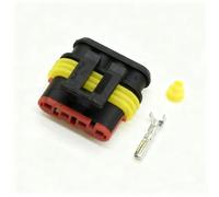 Conector Bobina De Encendido Compatible Con 1 Juego Conector Clavija Arnés Cables Bobina Encendido Coche 4 Pines Conector Automotriz 282106-1 282088-1(Female)