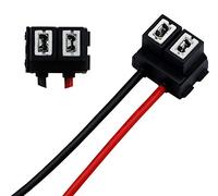 Conector Bombilla H7 PX26d para Faros Ficha Portalámparas de Cerámica - Casquillo Enchufe Bombillas H7 PX26d Terminal Clavija Conexion Lámparas con cable - inclinado - para coche camion quad - B557-1