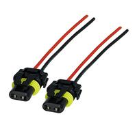 Conector Bombilla HB3 P20d para Faros Portalámparas Ficha Casquillo Enchufe Bombillas HB3 P20d 9005 Terminal Clavija Conexion para Lámparas con cable - para coche camion quad - B566-2-2