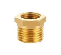 Conector BSP hembra a macho - Reductor de tubería con casquillo hexagonal de latón, precisión, 1 pieza, reutilizable y a prueba de fugas(1/8x3/8in)