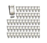 Conector Cat6 RJ45 para Cable Ethernet, Enchufe de Red 8P8C, Blindado Metálico, Macho, 8 Pines, Conector Modular RJ45, Terminales A