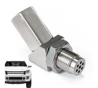 Conector catalizador, adaptador de extensión, sensor de oxígeno de 135 grados de acero inoxidable, conectores de tubo de manguera, herramienta de aire industrial, acoplamiento en T de tres vías para