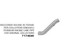 Conector central ARROW no homologados en acero inox. para APRILIA TUONO 1000 V4 R 19-20