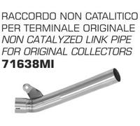 Conector central ARROW no homologados en acero inox. para KAWASAKI ZX-10 R / RR 16-19