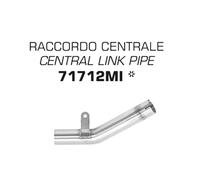 Conector central ARROW no homologados en acero inox. para KAWASAKI ZX-6R / 636 19-20