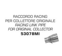 Conector central ARROW no homologados en acero inox. para KYMCO X-TOWN 300 17-20