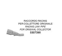 Conector central ARROW no homologados en acero inox. para YAMAHA X-MAX 125 18-20