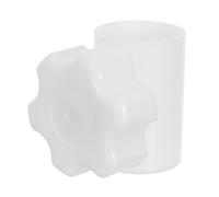 Conector Central de Repuesto para Sombrilla de Patio, Plástico Blanco | Ajuste para Mástil Inferior de 32mm y Superior de 28mm, Uso en Deck y Piscina