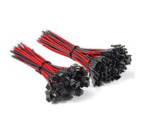 Conector Chanzon JST SM 2p (10/15/20 cm) 20 pares 10 cm macho + hembra 2 pines cable 2,5 mm paso adaptador enchufe 20 AWG extensión cable cable 2,54 mm 2,5 mm paso para batería LED tira terminal