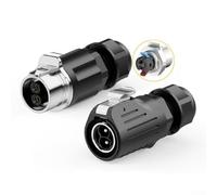 Conector circular con carcasa PBT y contactos mecanizados de precisión para un rendimiento constante en redes de automatización (2 pines)