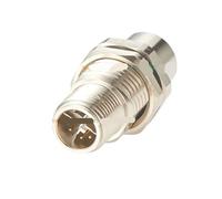 Conector Circular de Paso de mamparo Macho a Hembra, M12 X Code, 8 Pines, blindado IP67, Adaptador de Montaje en Panel Ethernet Cat6A de 10Gbps