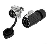Conector circular impermeable rápido 50A 2P3P LP28 para equipos industriales y aplicaciones de alto voltaje con clasificación IP68 (3P)