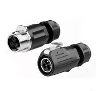 Conector circular IP68 para aplicaciones industriales, incluidos sistemas de visión artificial y dispositivos de control de movimiento (3 pines)