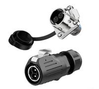 Conector circular IP68 para aplicaciones industriales, incluidos sistemas de visión artificial y dispositivos de control de movimiento (2 pines)