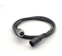 Conector circular MINI DIN 4 pines hembra a GX12 macho 4 pines cable de inyección 1M - negro