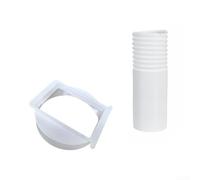 Conector Climatizador para portátil 150mm Kit 200cm Aire Acondicionado Sin Manguera Calor PP para acero(Coupler+200cm pipe)