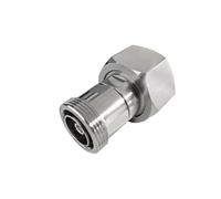 Conector coaxial de Alto Voltaje LC Macho a 7/16 DIN Hembra - Aplicaciones RF, 50 ohmios, CC-6 GHz, latón con Revestimiento de Triple aleación, Aislante de PTFE