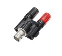 Conector Coaxial Q9 BNC Banana a Dos Banana Macho Hembra de 4mm, Adaptador RF Divisor de 3 vías Tipo T BNC(BNC Female Head)