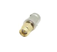 Conector Coaxial SMA BNC de latón de Baja pérdida BNC a SMA Macho Hembra Adaptador Coaxial RF for conversión de Antena de Radio Ham Handhold(SMAJ-BNCK X1)