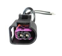 Conector coche Compatible con A1 A2 A3 S3 A5 S5 2010-2017 Conector de 2 pines con cable para alternador e inyectores de combustible (hembra) 4D0971992A