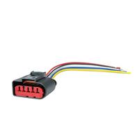 conector coche Compatible con A2 A3 S3 8L 8P TT A4 S4 B5 B6 B7 A6 S6 C5 A8 Conector del sensor del medidor de flujo de aire másico 1J0973775A