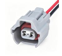 Conector coche Compatible Con Nissan Para Sylphy 2P Conector Automotriz Inyector Arnés De Cables 6189-0670 90980-11285(Grey Female)