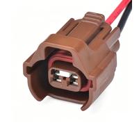 Conector coche Compatible Con Nissan Para Sylphy 2P Conector Automotriz Inyector Arnés De Cables 6189-0670 90980-11285(Brown Female)