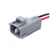 Conector coche Compatible con Toyota 2P Auto Faro antiniebla Señal de giro Cable eléctrico Conector impermeable Cable macho hembra 90980-11019(Male)