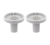Conector colador, paquete de 2 adaptadores de filtro de piscina de 1.25 pulgadas para salida de piscina Intex, gris y azul