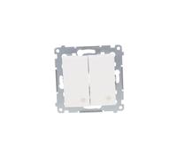 Kontakt-Simon DW7/2.01/11 - Interruptor eléctrico (blanco, plástico, IP20, 250 V, 10 A, 75 mm)