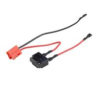 Conector cuadrado para coches eléctricos para niños (12 V) | Compatibilidad de 6 V y 12 V, protección de fusible integrada, enchufe cuadrado seguro, se adapta a la mayoría de los paseos