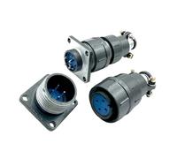 Conector CX16, conectores circulares de tornillo, 2 pines, 3 pines, 4 pines, 5 pines, 7 pines, 9 pines, enchufe macho y hembra, 1 Uds.(5 Pin)