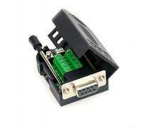 Conector DB-9 D-SUB adaptador serie sin soldadura para placa de ruptura RS232 RS485 con contactos de cobre chapados en oro y carcasa de PVC atornillado (hembra + tornillo)