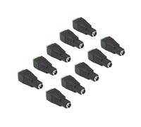 Conector DC Macho Hembra 5V 12V 5,5 2,1mm DC Adaptador De Enchufe Conector De Barril For Cámara De Seguridad CCTV Tira Led(Army green)