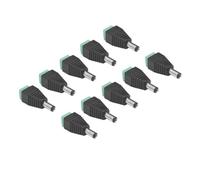 Conector DC Macho Hembra 5V 12V 5,5 2,1mm DC Adaptador De Enchufe Conector De Barril For Cámara De Seguridad CCTV Tira Led(Dark Grey)