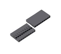 Conector de 2,54 mm 1 2 * 2/3/4/5/6/7/8/9/10/20P Conector de fila doble simple Conector de carcasa Cable de puente Terminales de cabezal de clavija(20PCS 9PIN)