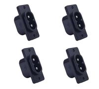 Conector de 2 Pines IEC320 C8, Toma Recta 250V CA 2,5A Conector de alimentación del módulo de Entrada IEC Enchufe del Dispositivo Conector de alimentación Recto para Dispositivos eléctricos