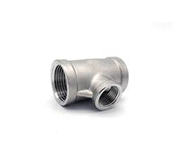 Conector De 3 Maneras BSP Tipo De tee Reductora De Hilo Femenino, 304 Acero Inoxidable DN6 - DN50 Junta De Ajuste De Tubería De Fundición De Agua 1 PCS(DN15-DN10)