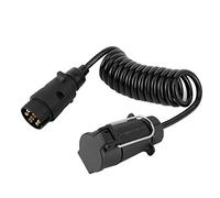 Conector De 7 Pines Para Caravana Cable De Resorte De 2 Metros Adaptador De Enchufe Para Remolque Compatible Con Vehículos Comerciales Caravanas Y Barcos