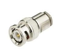 Conector de abrazadera de soldadura macho BNC RF, paquete de 1, Compatible con terminales de Cable coaxial RG58 RG142 LMR195 RF