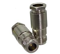 Conector de Abrazadera Hembra con Conector N Macho for Cable coaxial RG8 LMR400 RG5 RG6 RG8X LMR240 RG58 RG142 LMR195(N Female For RG8)