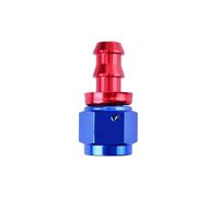 Conector de accesorios extremos manguera giratorios bloqueo empuje AN4/6/8/10/12 recto aluminio Compatible con autopartes anodizadas línea más fría(2000-10BR)