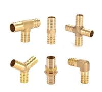 Conector de accesorios Pagoda de cobre, tubo de aire, combustible y agua, conector de tubería de púas de latón, adaptador de acoplamiento de púas, 1 unidad(BT-PM,4mm-6mm)