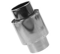 Conector de Acero Inoxidable Plata de Ventilación para Calentador de Agua a Gas